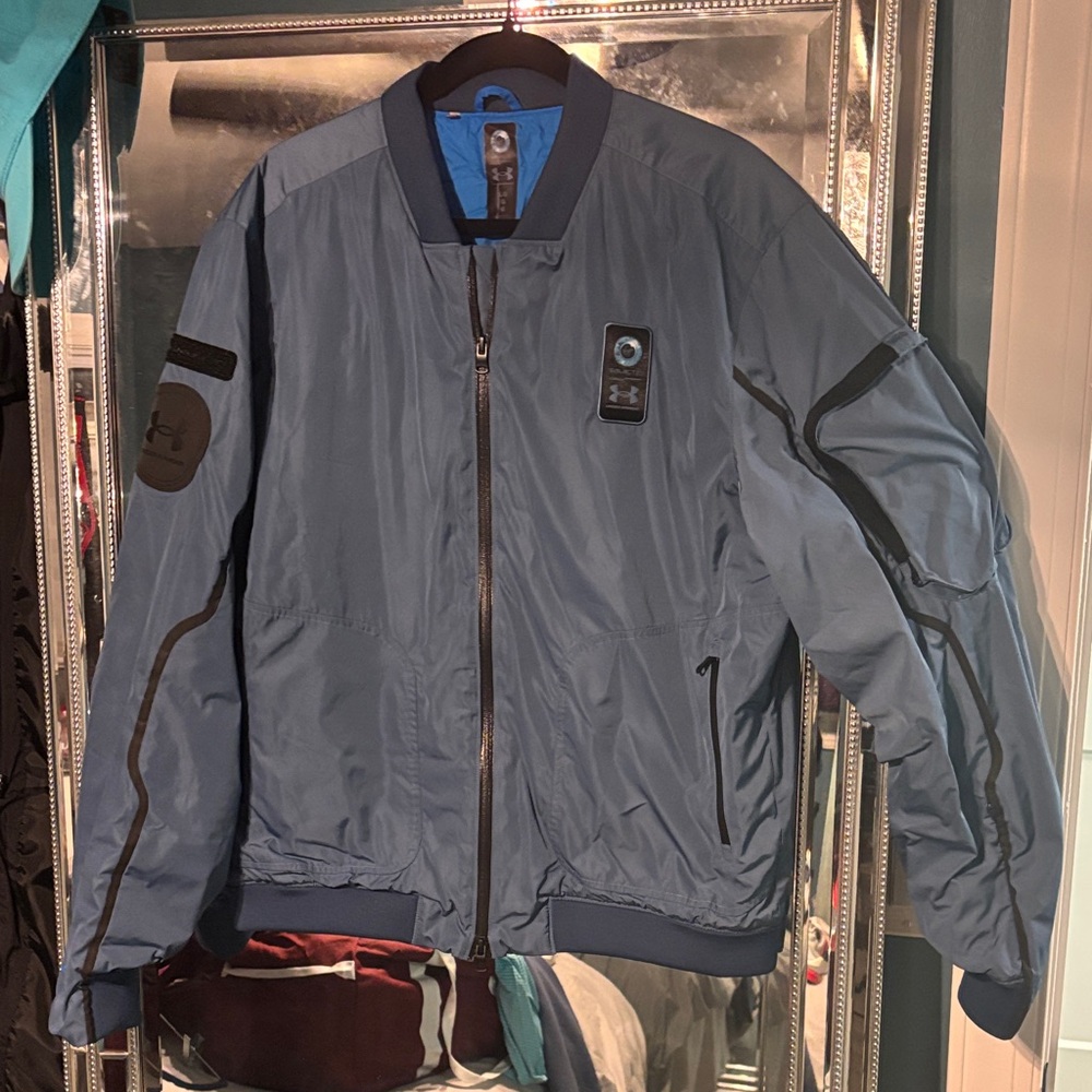 Men's Blue Bomber Jacket